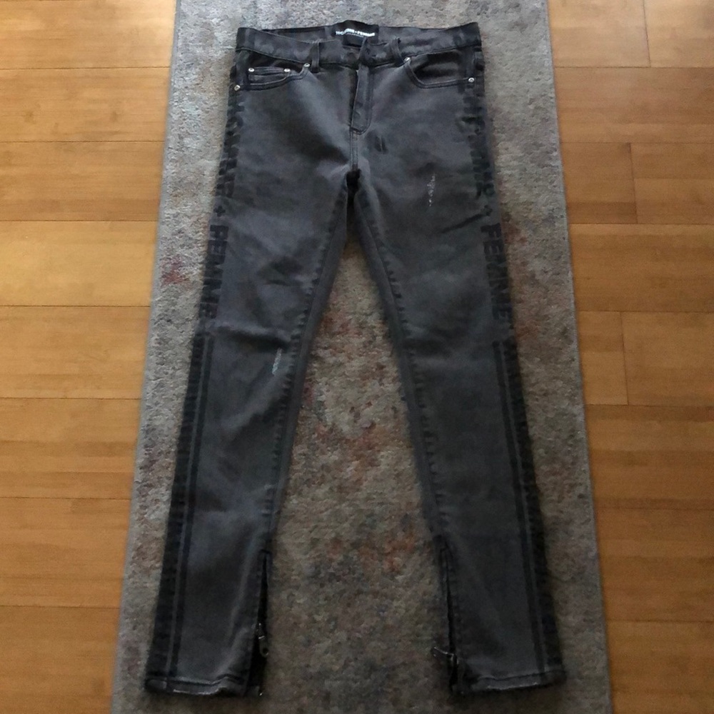 all black homme femme jeans